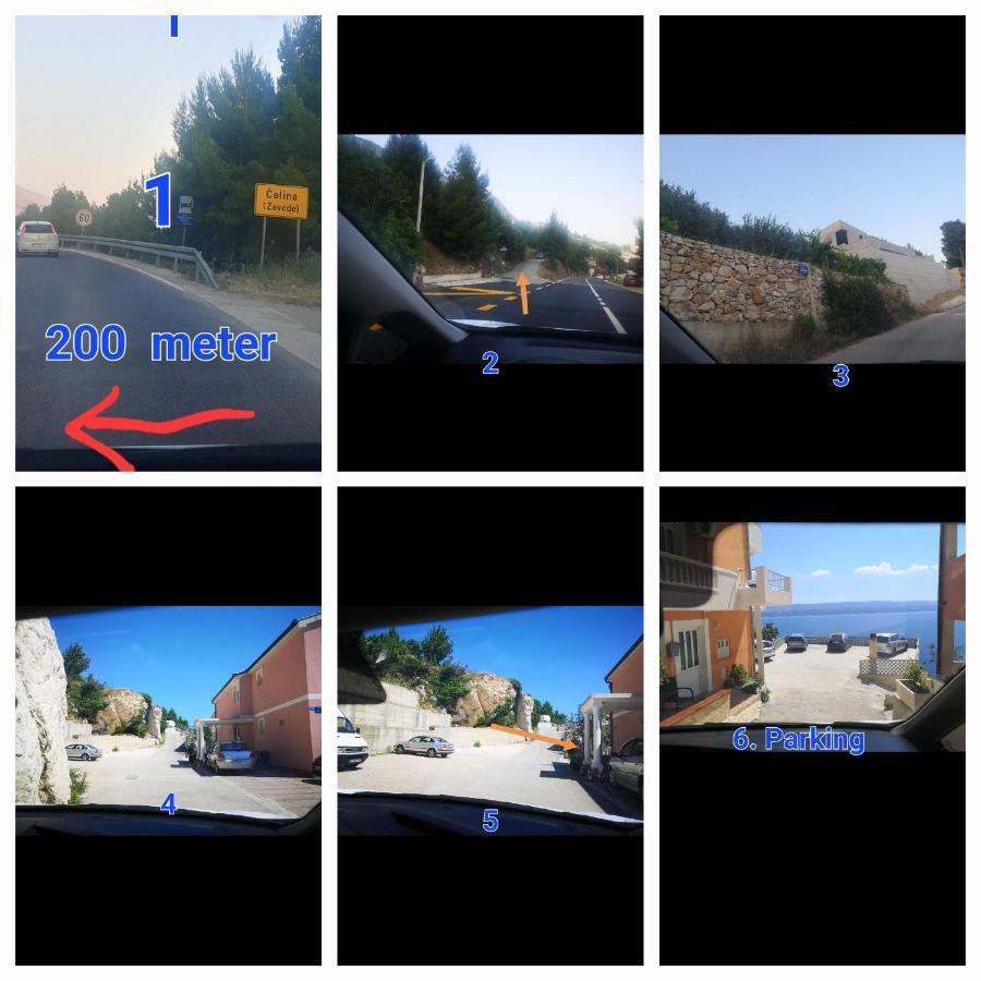 צלינה Big Panorama Villa, For 21 Person In Omis מראה חיצוני תמונה